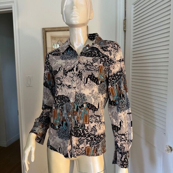 Vintage Patterned Button Down - Picture 10 of 11